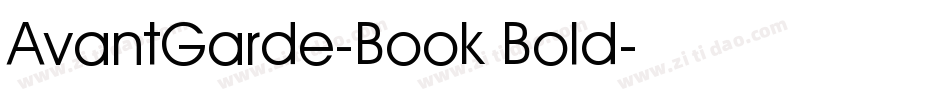 AvantGarde-Book Bold字体转换